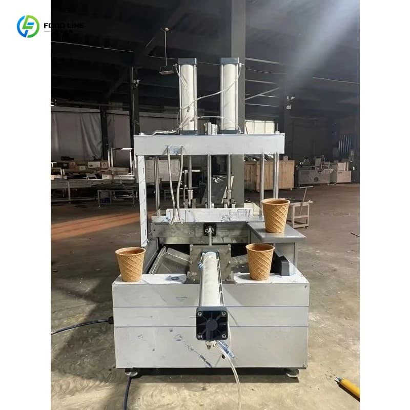 Customizable Automatic Electric Edible Coffee Cup Maker Waffle Ice Cream Chocolate Waffle Machine New Condition for Homemade