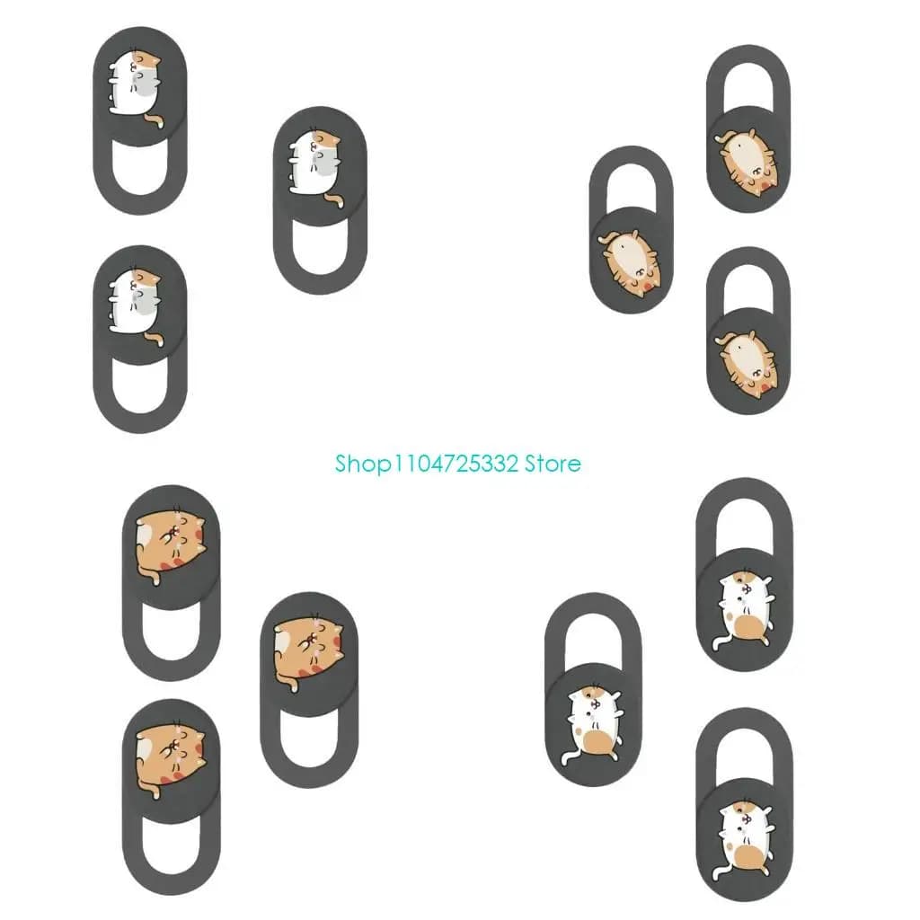 P5EA 3 pcs coverage for webcam slide cover for universal camera cover for camera kitten cardboard for