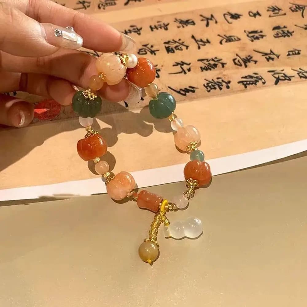 Faux Natural Stone Bracelet Double Pearl Layer Casual Jewelry