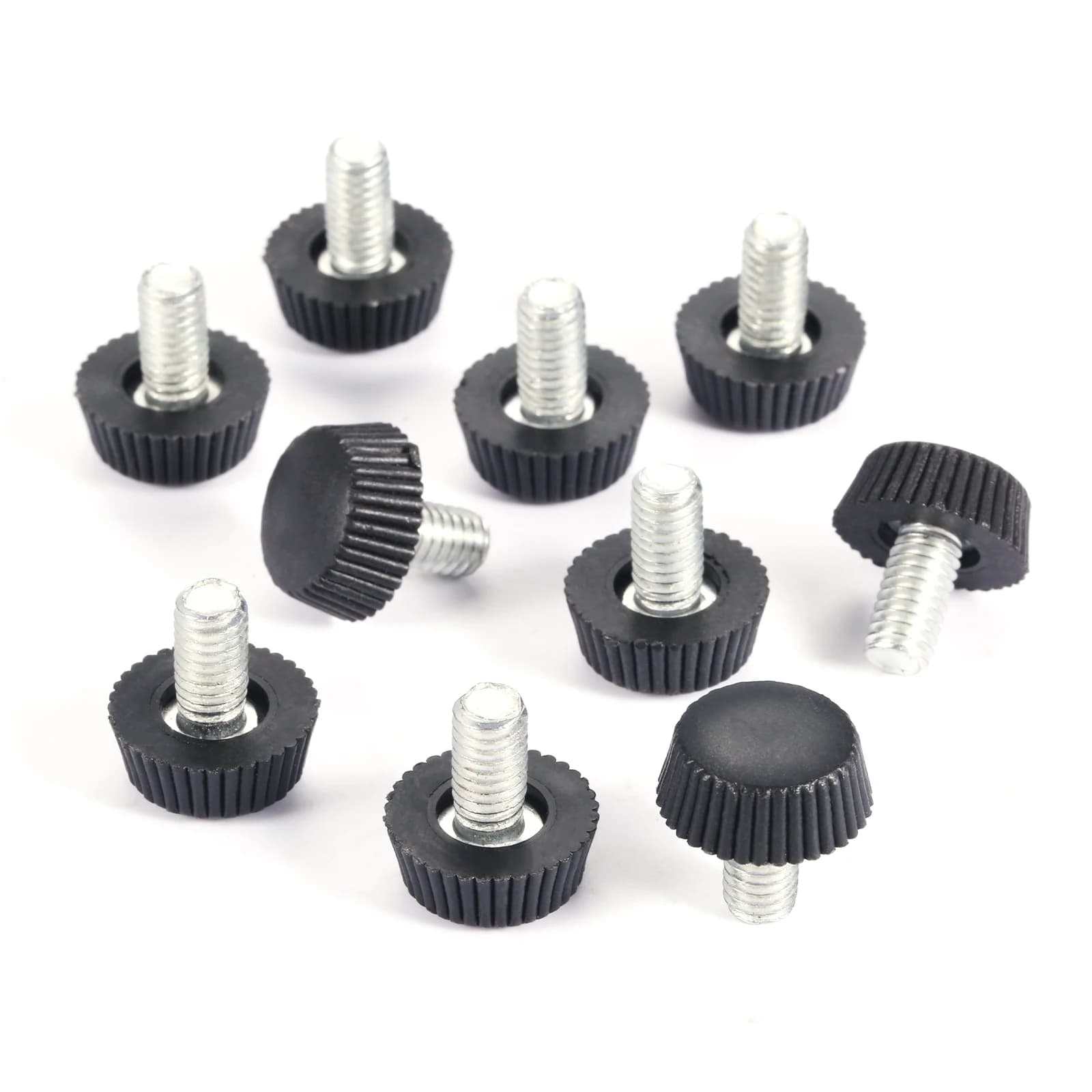 10Pc M6 * 10mm filettatura regolabile in altezza sedia di livellamento piedini per gambe tappetino per mobili Base a vite divano letto armadio protezione per pavimento del tavolo