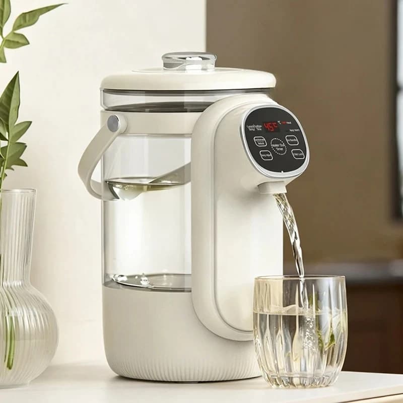 Bollitore Elettrico da 3,5L con Funzione di Mantenimento Automatico del Calore, Regolazione della Temperatura a 12 Livelli, Dispenser d'Acqua Multifunzione