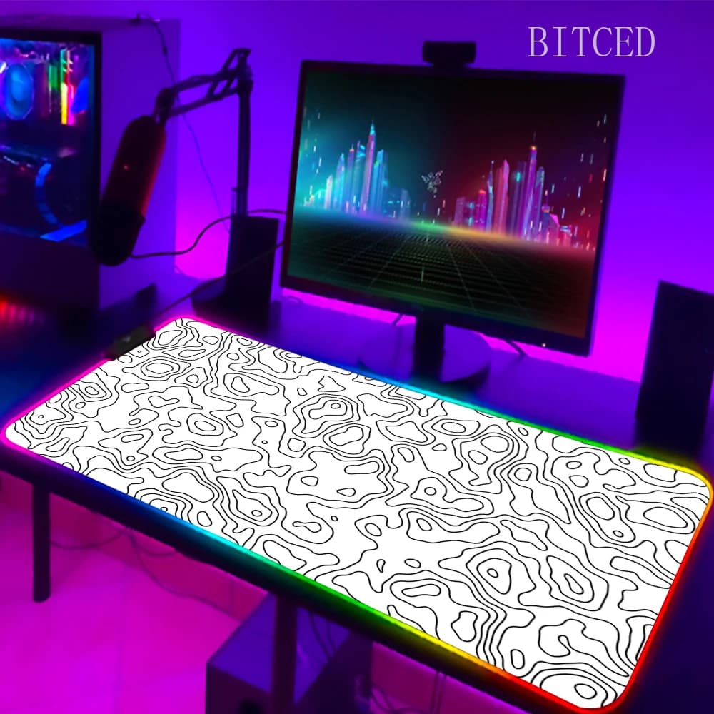 Accessori per laptop Tappetino per mouse da gioco per PC Speed Strata Liquid Office Tappeti per ufficio Tappetino per mouse Rgb Xxl Tappetino per mouse fresco LED colorato