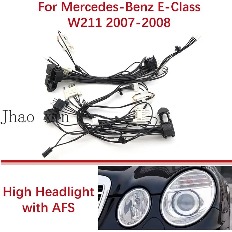 Cablaggio interno con connettore per circuito LED con AFS per fari auto Mercedes-Benz Classe E W211 2007-2008