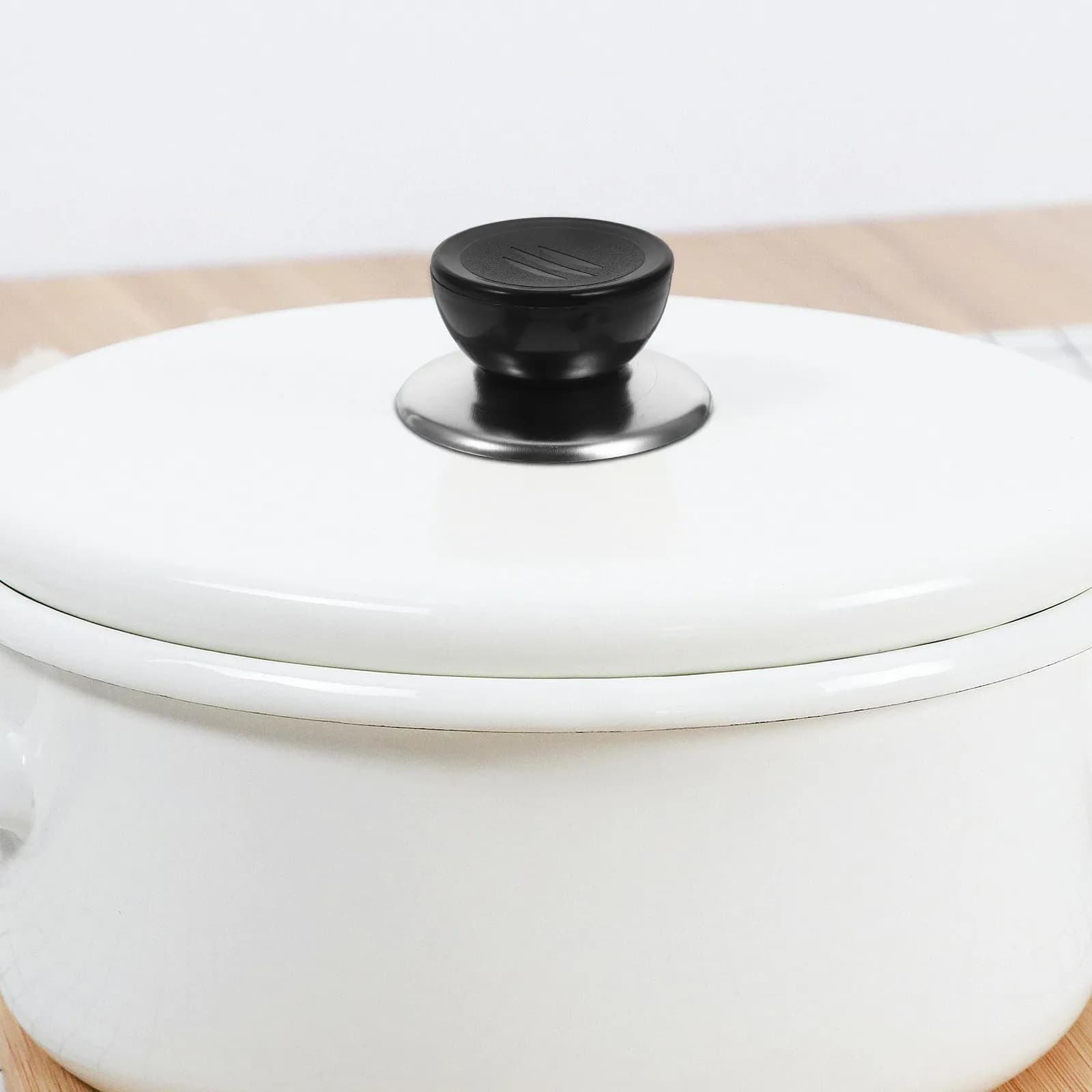 4Sets Pot Lid Handles Universal Replacement Knobs Heat Resistant Pot Lid Handle Grip Screw Fixed for Frying Pan Steamer