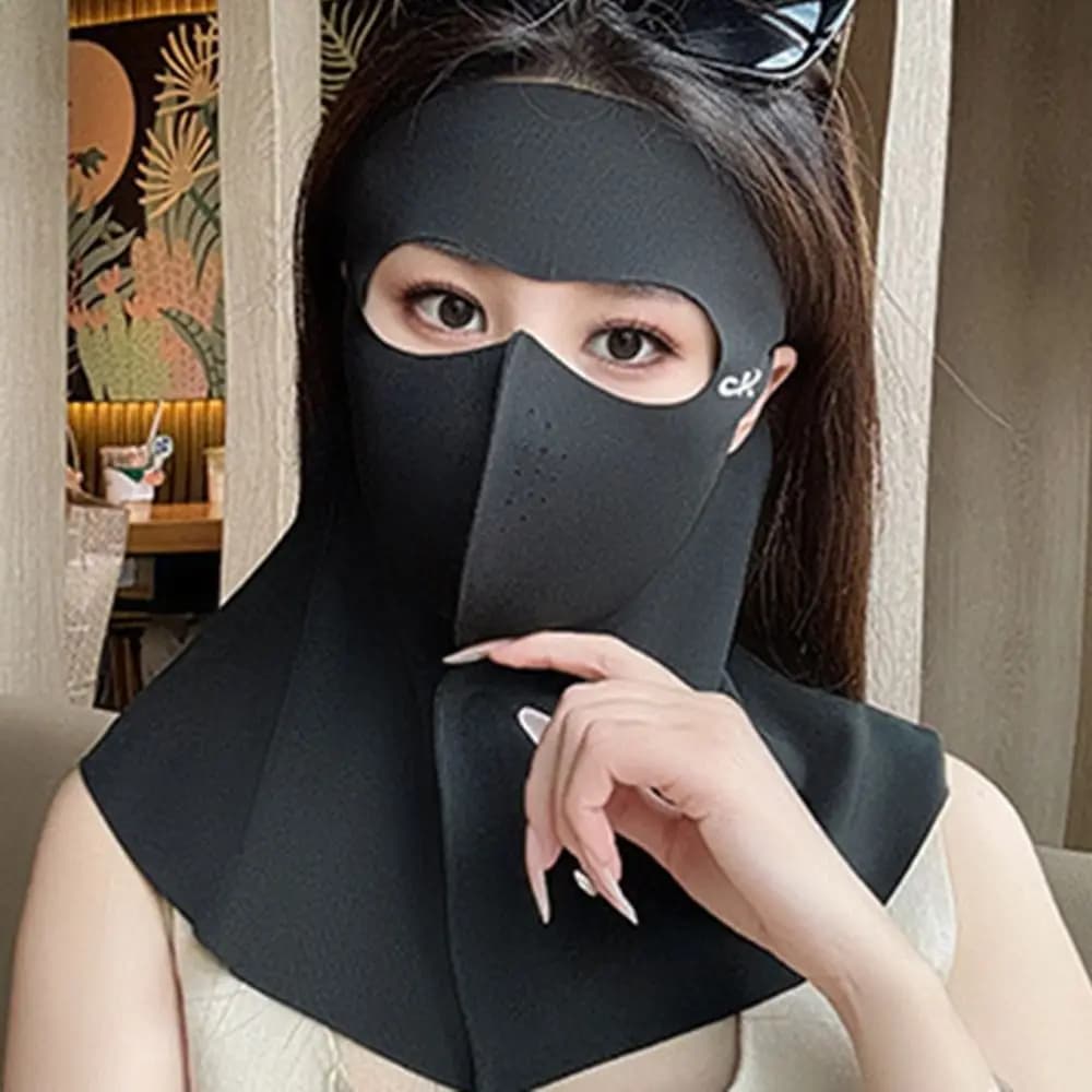 New Solar Protective Silk Screen UPF50+ Anti-UV, Breathable Cover Scarf, Neck and Face Protection for Exterior