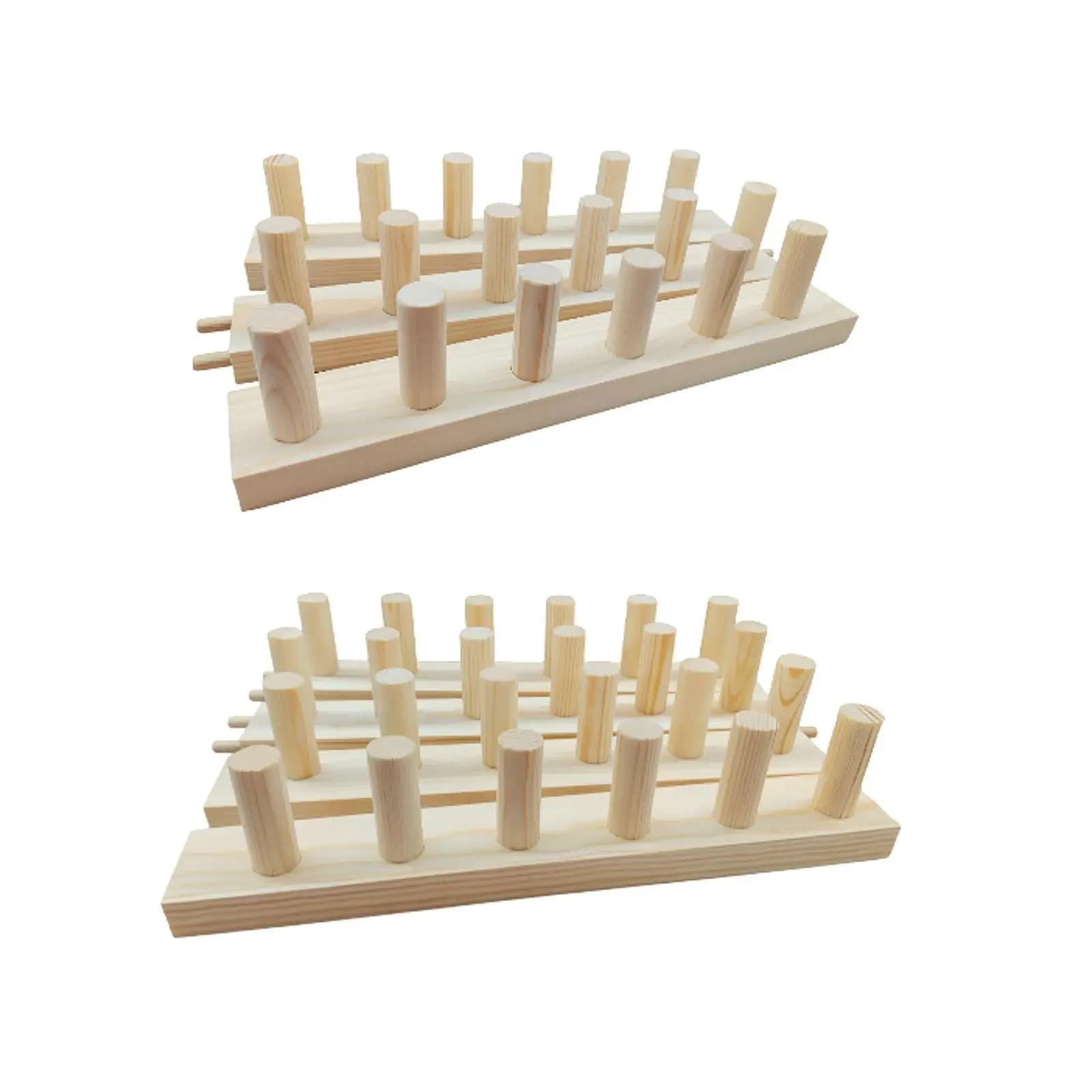 Wood Weaving Loom Frame Chunky Blanket Knitting Accessories Kit for Yarn Craft Making for Hobbyists and Beginners