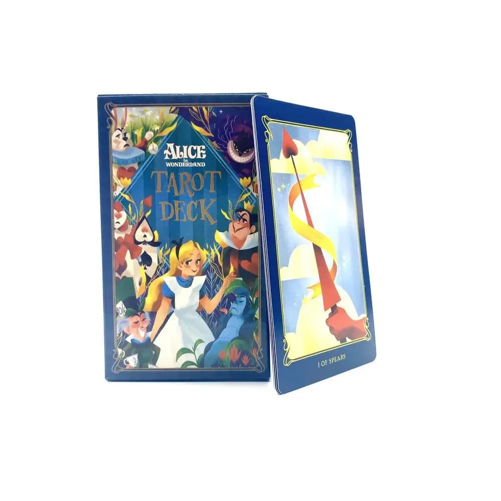 Alice in Wonderland Tarot Deck Card Prophecy Fate Divination Deck Family Party Board Game Fortune Telling Game Beginners Cards