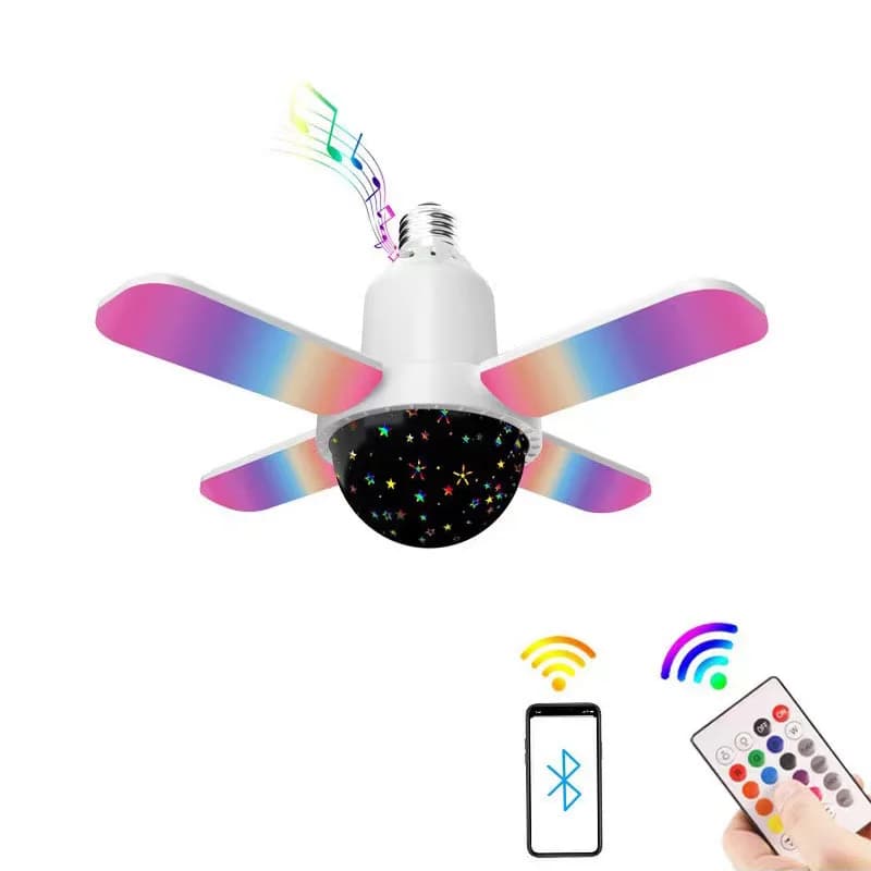 Lampadina con Telecomando Bluetooth e Altoparlante, Luce RGB Cambia Colore per Camera da Letto, Feste, Natale, Decorazioni di Halloween