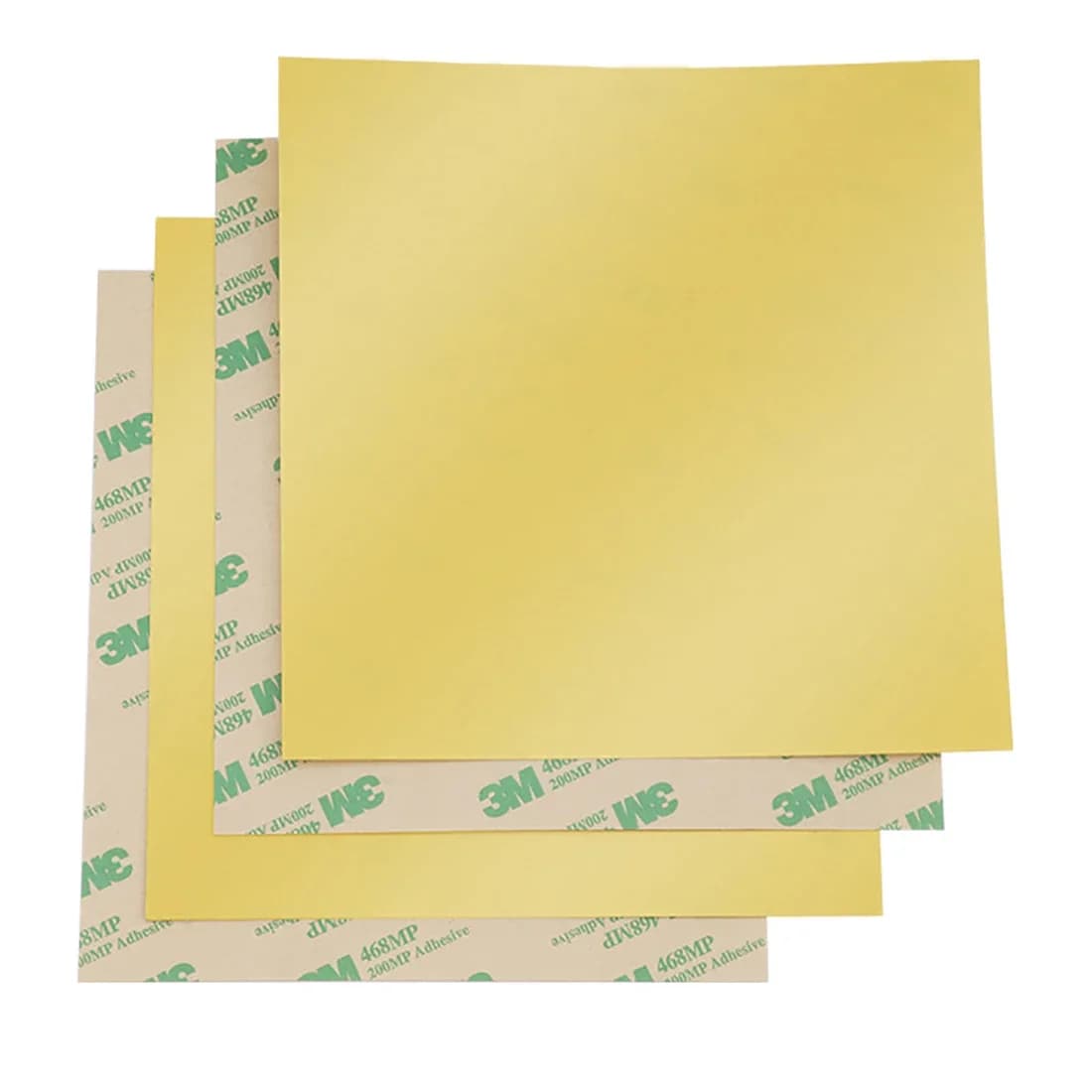 Accessori per stampante 3D Pannello per laminazione a freddo PEI 150 * 150 * 0,3 mm giallo con pannello della piattaforma con supporto adesivo