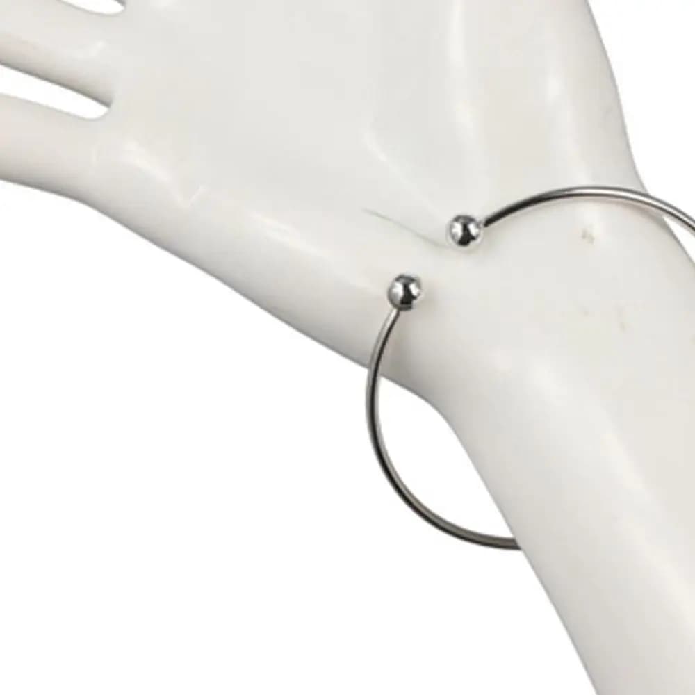 Classic Silver Plated Gifts Mens/Womens Fashion Jewelry Bracelet Adjustable Bangles