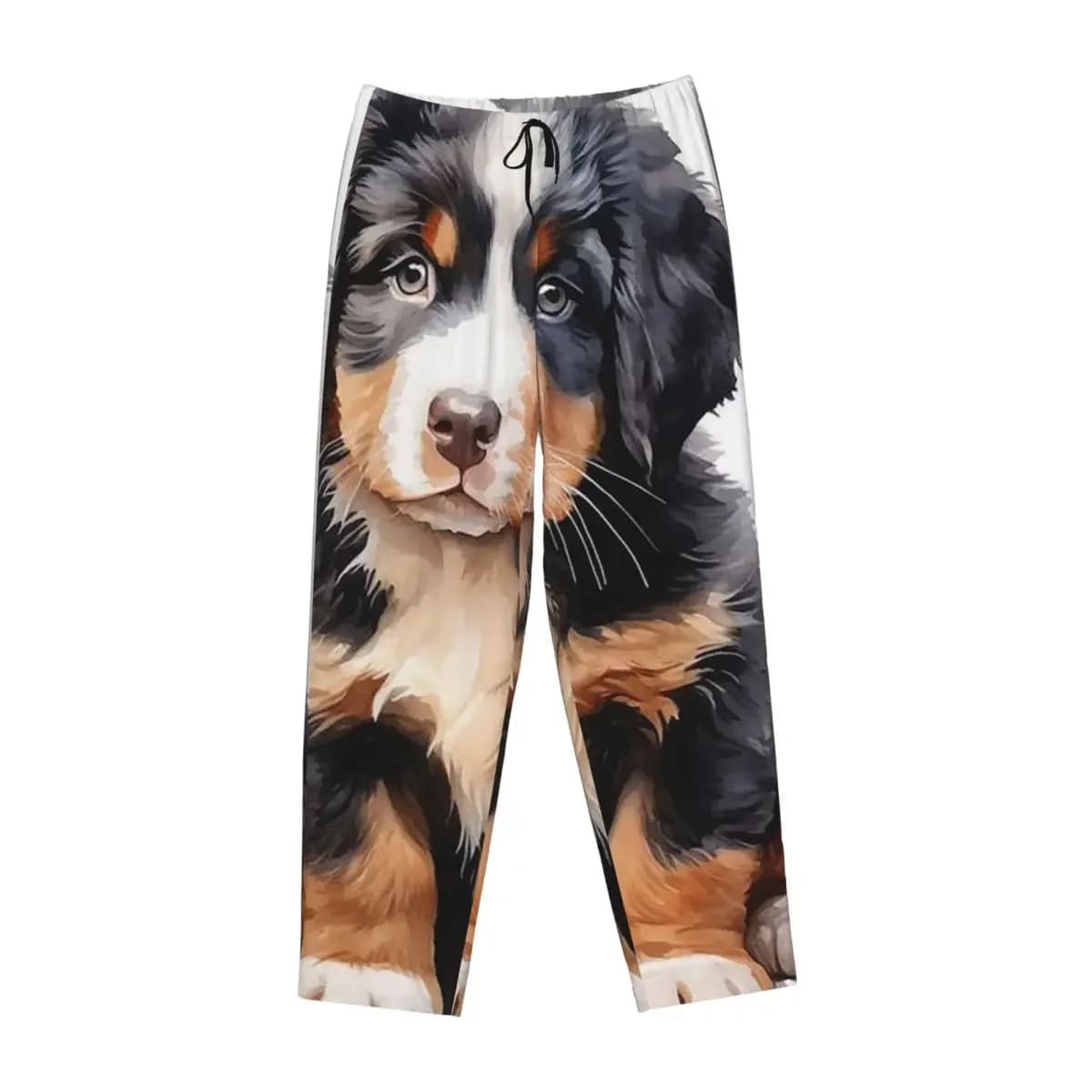 Pantaloni da pigiama personalizzati da donna con motivo cane Bernese, con tasche, per il tempo libero e il sonno