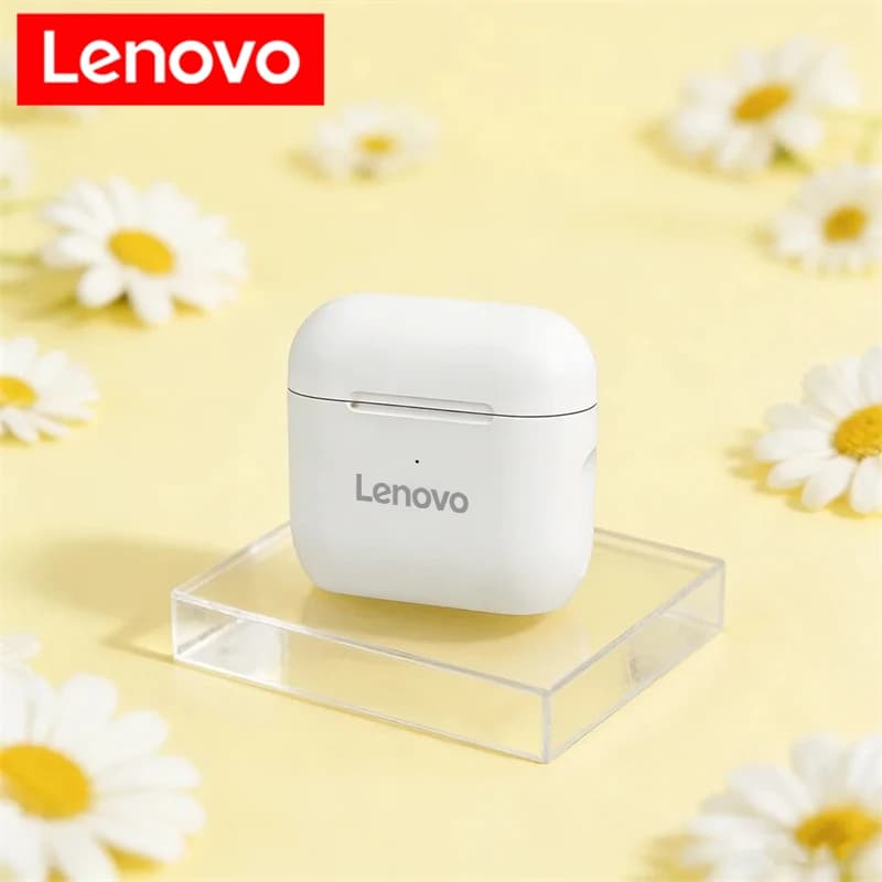 Auricolari Bluetooth TWS Lenovo, Cuffie Wireless Mini Sportive, Auricolari Bluetooth per Musica, Compatibili con iPhone e Xiaomi