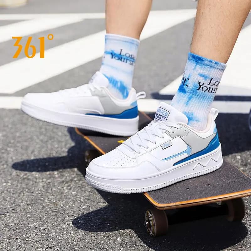 Men's Skateboard Shoes New to 361 degrees Casual men's sneakers soft wear-resistant with thick raised bottom 672116623