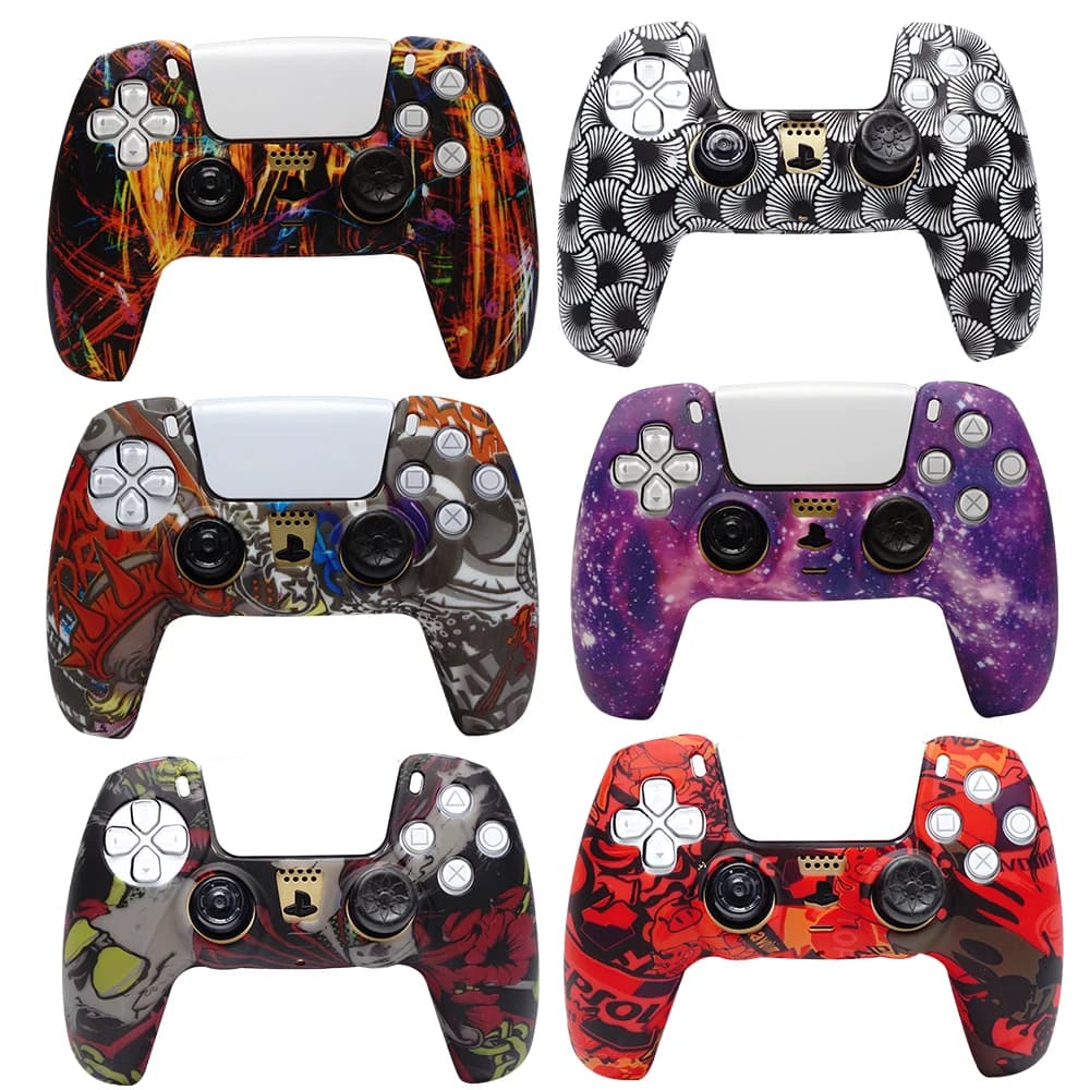 Custodia protettiva in morbida gomma siliconica per accessori di gioco per controller PS5 Dualsense