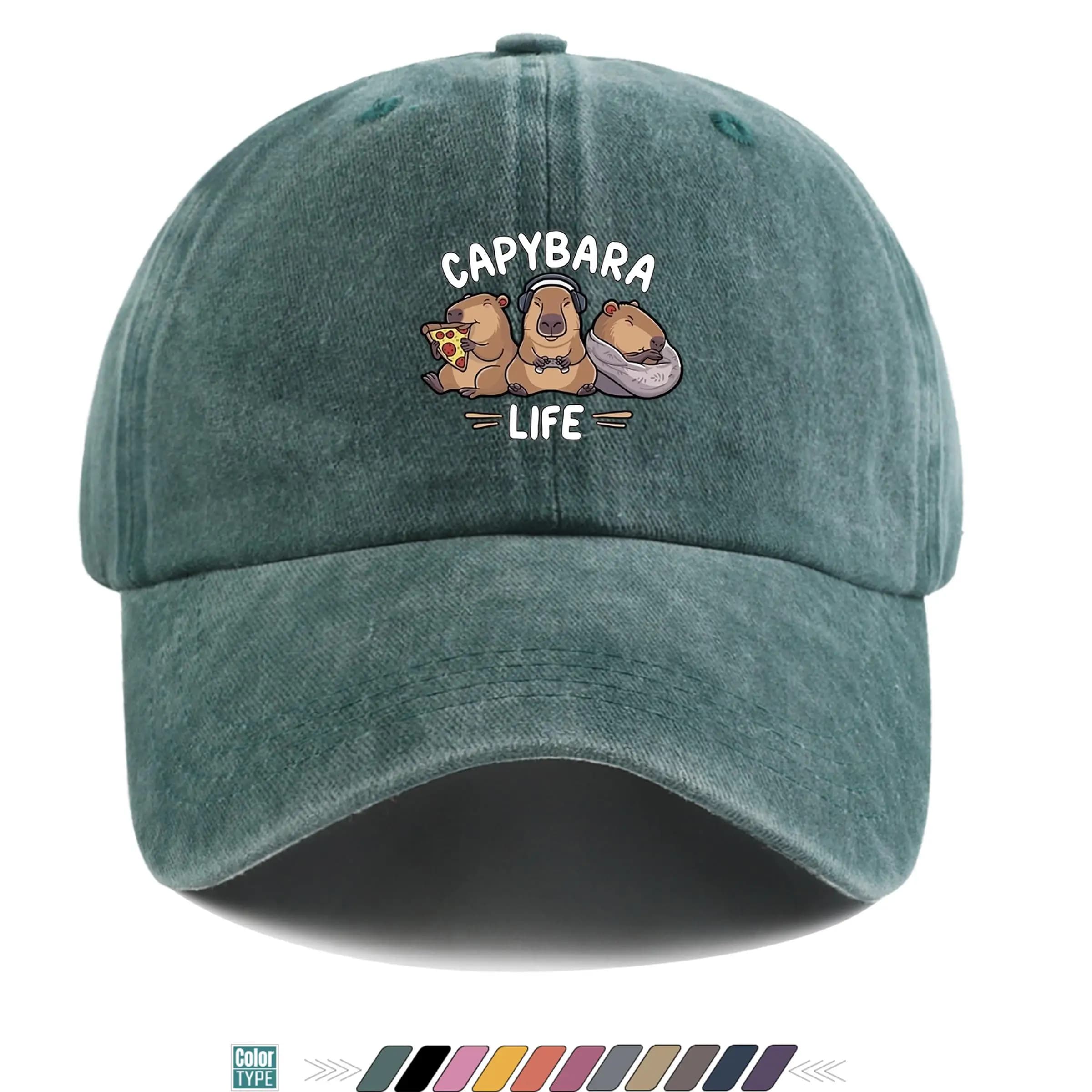 Outdoor Sports Printed Baseball Cap, Unisex Breathable Adjustable Snapback, All-Season Versatile Outdoor Hat, Trucker Dad Hat an