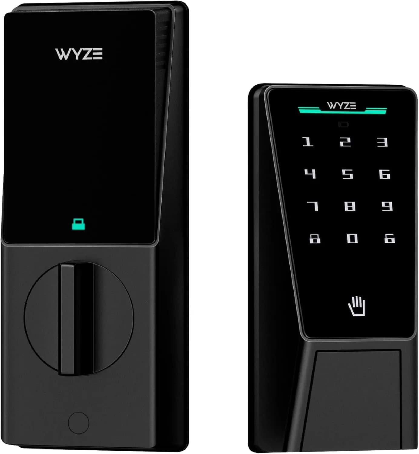Serratura intelligente per porta con riconoscimento delle vene del palmo, ingresso senza chiave con serratura automatica, compatibile Wi-Fi, Alexa e Google