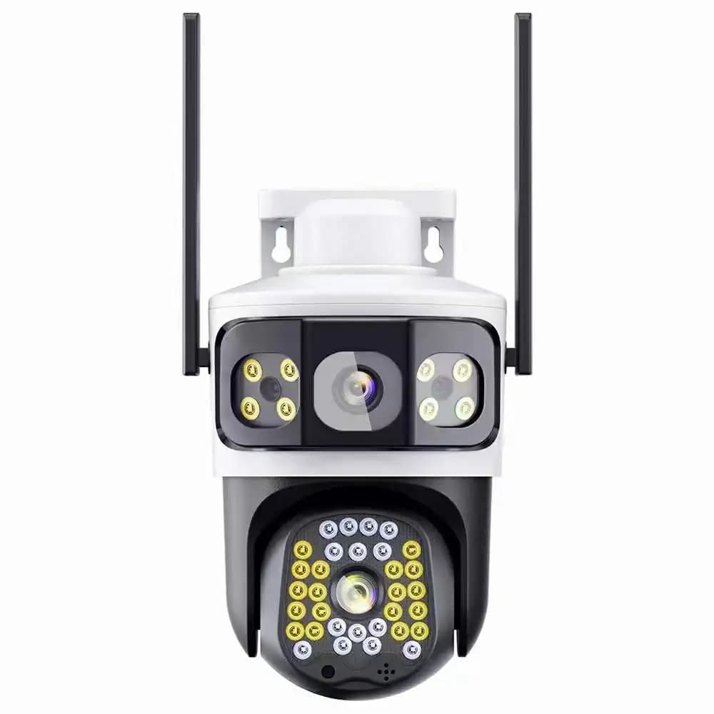 4MP Dual Lens V380Pro Full Color Wireless PTZ IP Dome Camera AI Humanoid Detection Home Security CCTV Baby Monitor