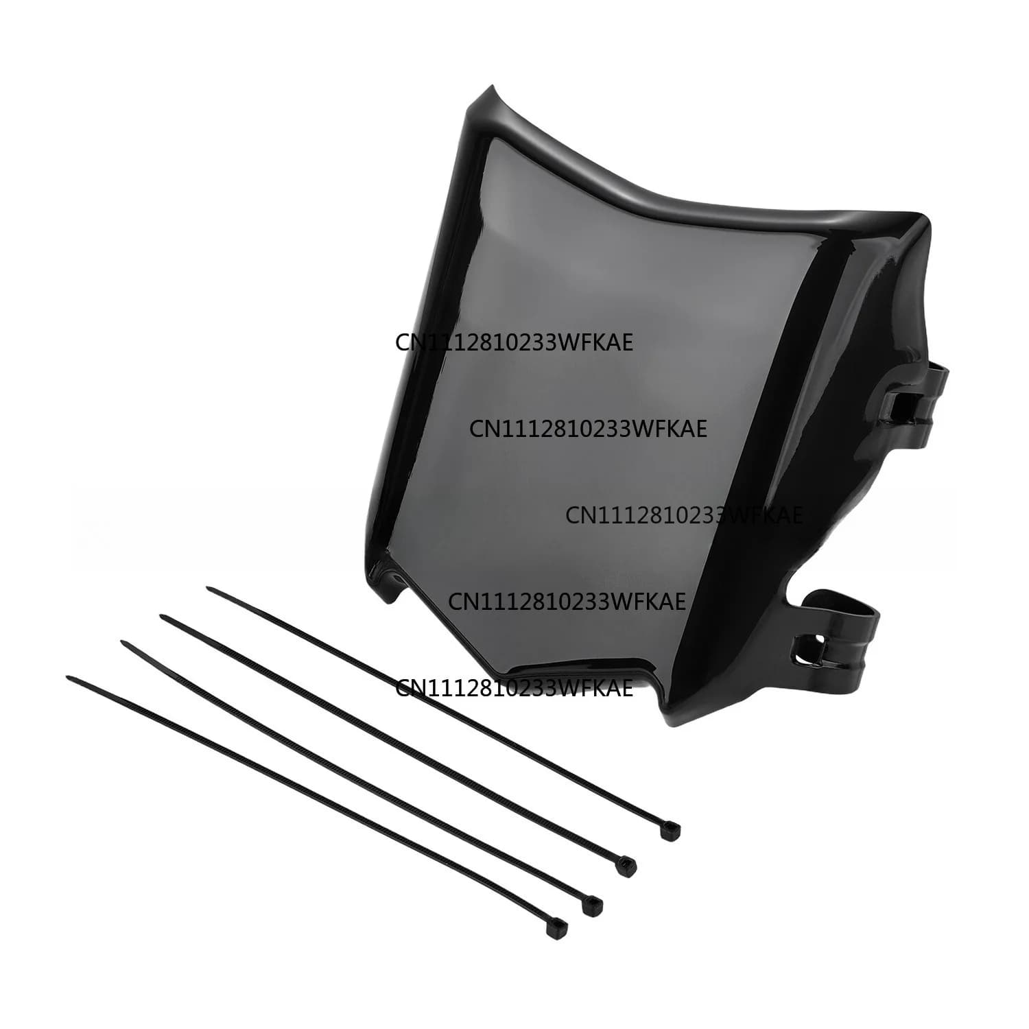 FOR Qiulong Light Bee Front Number Plate 79bike Tan Li Motorcycle Modified Front Windshield Waterproof Cover with Cable Tie