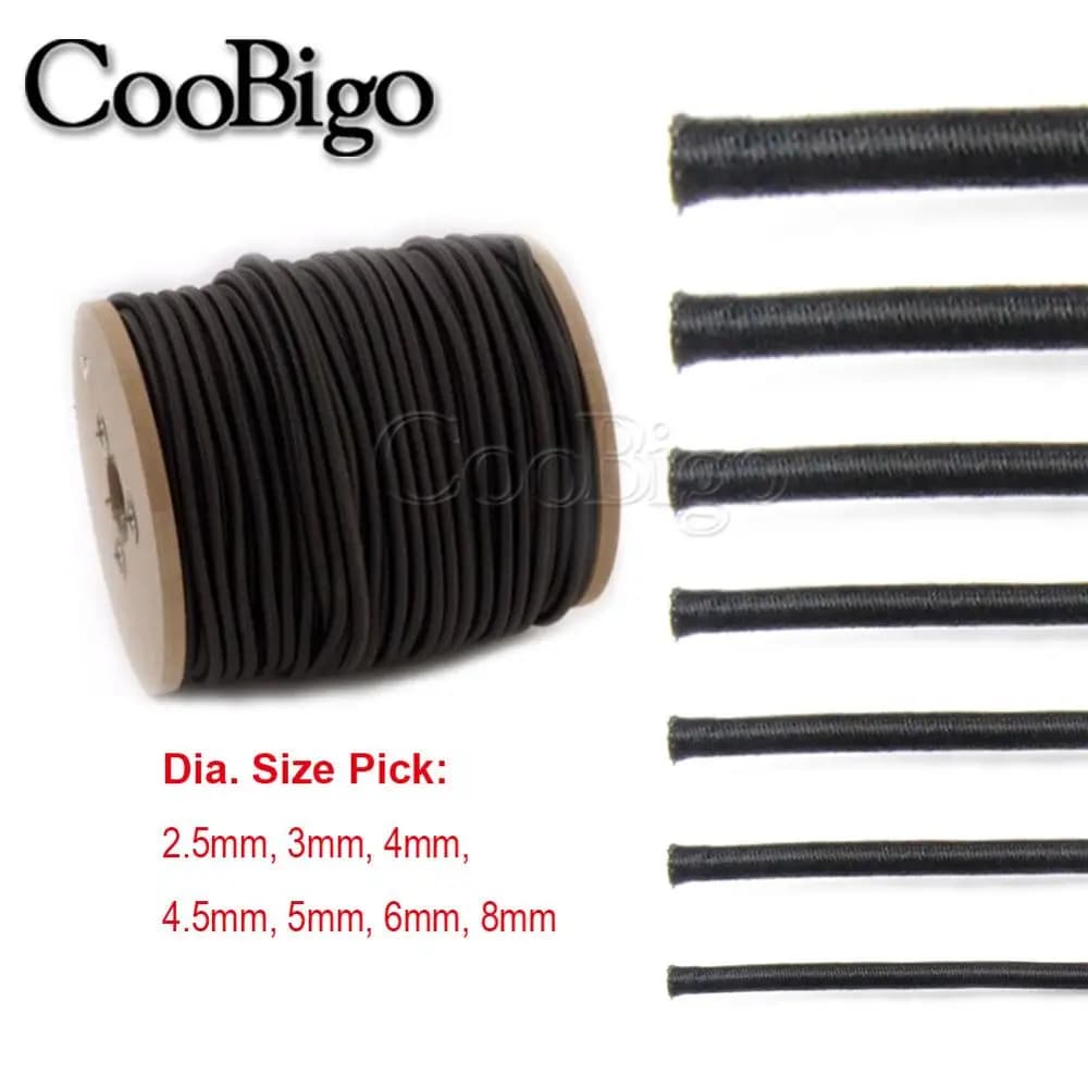 5 Metri Forte Corda Elastica Bungee Shock Cord Stretch String FAI DA TE Outdoor Backpage Tenda Tie Downs Kayak Barca Accessori 2.5-8mm