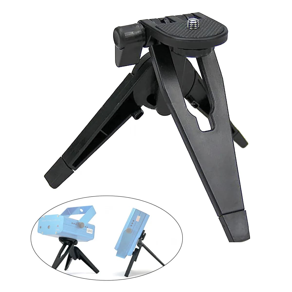 Mini Treppiede Regolabile per Action Camera, Supporto da Tavolo Compatibile con 5 5S 4 4S, Asta Selfie