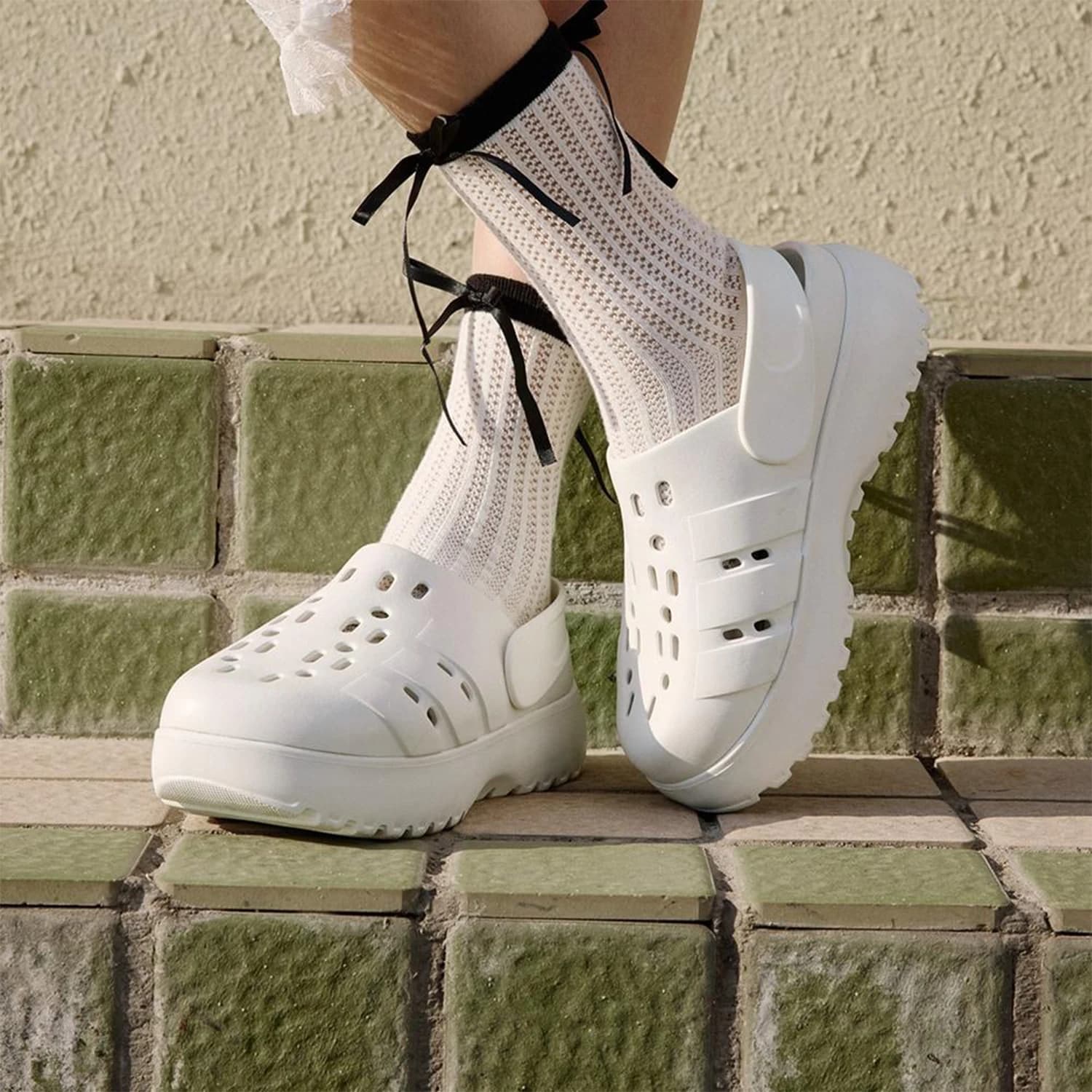 Original Adidas ADILETTE Women's Casual Slippers with thick sole JP9576
