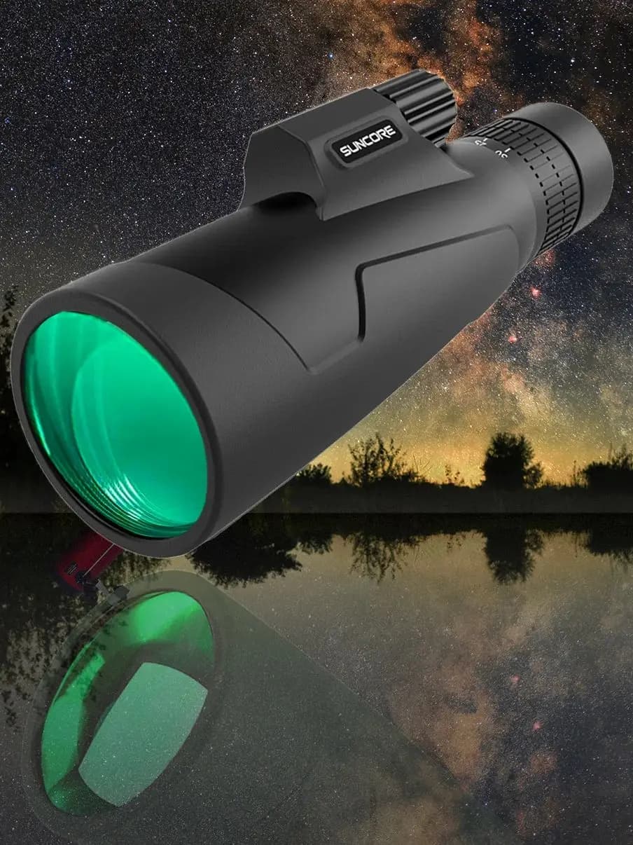 Binocolo zoom a tubo singolo leggero ad alta definizione, adatto per adulti, caccia, osservazione delle stelle, campeggio, escursionismo, viaggi nella fauna selvatica