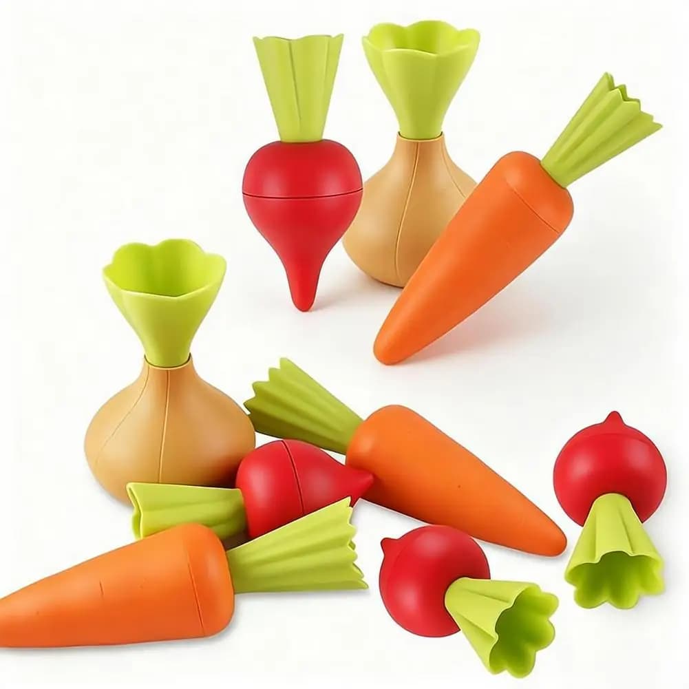 Giocattoli Educativi per Giardinaggio Divertente: Set Simulato per Coltivare Carote e Cipolle, Attrezzi per Scavare nella Sabbia, Giochi Educativi