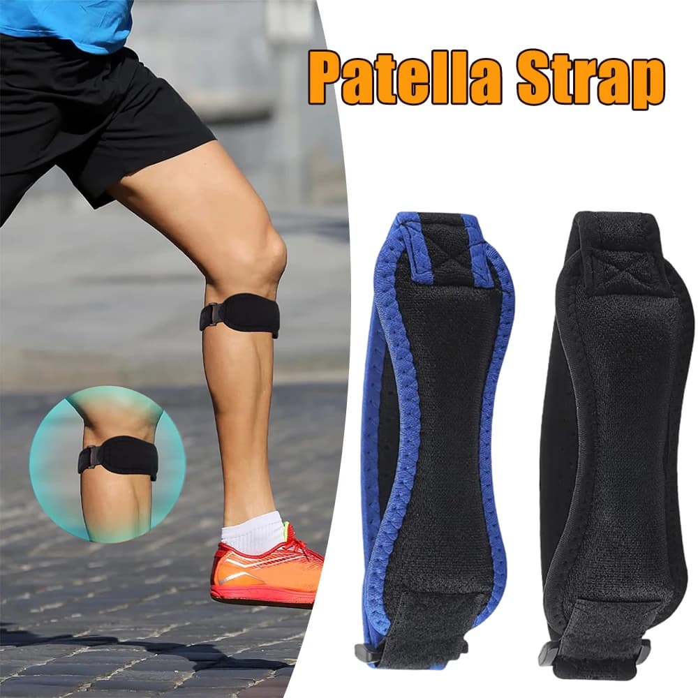 Fascia di Compressione per Rotula, Supporto per Ginocchio, Assorbimento degli Urti, per Corsa, Basket, Escursionismo, Sollievo dal Dolore al Menisco, Attrezzatura Sportiva