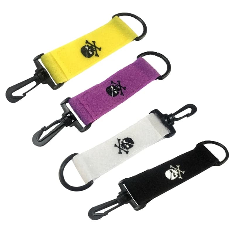 Clip per asciugamano da golf, palline da golf a doppia faccia, per pulizia delle mani, con moschettone 448D