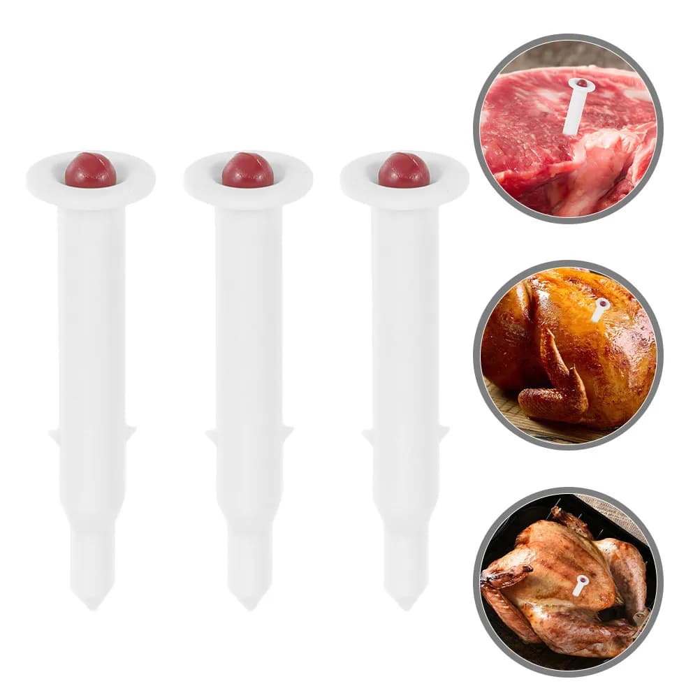 3-piece oven and barbecue, with large dial, unbreakable, for meat, kitchen instrument