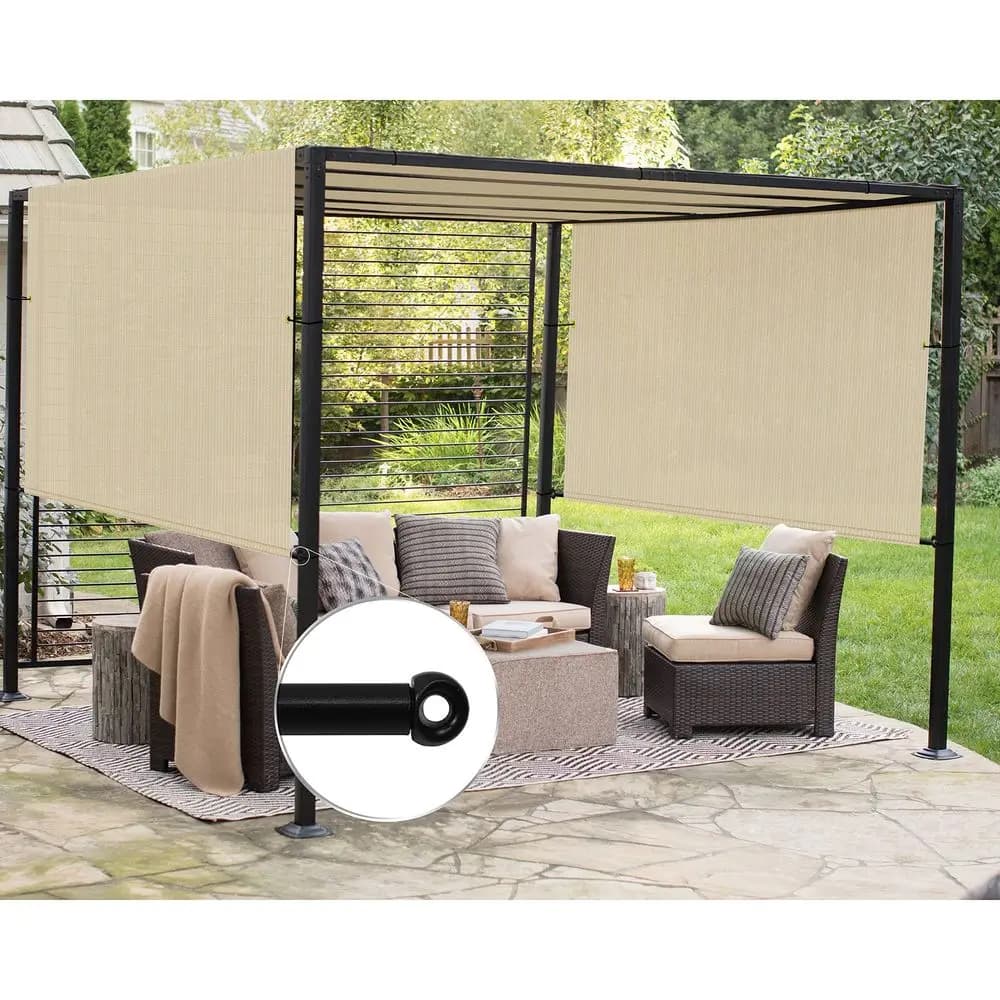 Telo di Ricambio per Pergola 14 x 27 con Occhielli e Aste Appesantite, Telo Parasole da Esterno Anti-UV per Gazebo B