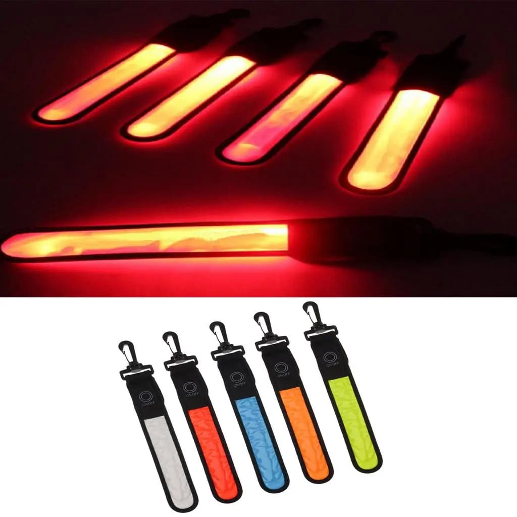 Backpack LED Hanging Reflector Visible Strap for Students Bag