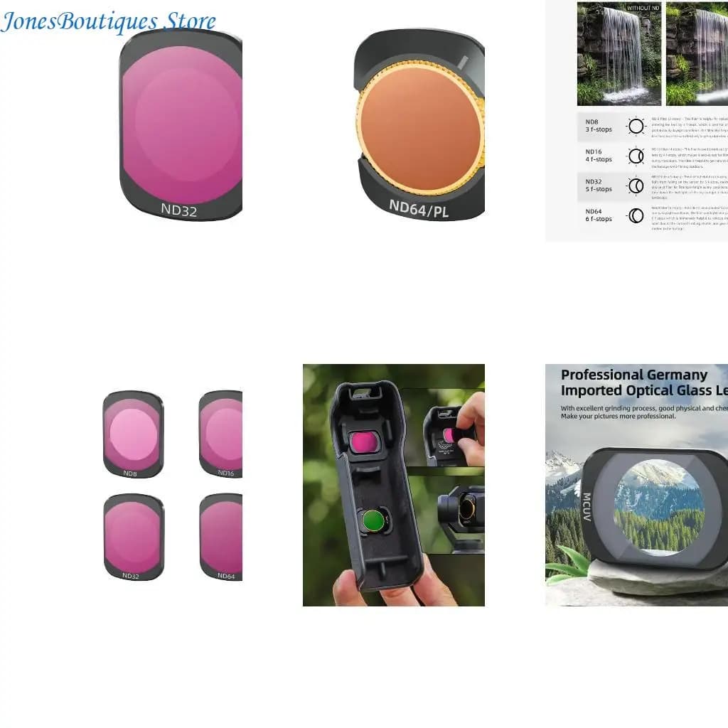 Lens Filters for Camera Filter Pocket 3 MCUV CPL ND8 ND16 ND32 ND64 Camera Accessories Action W8KE