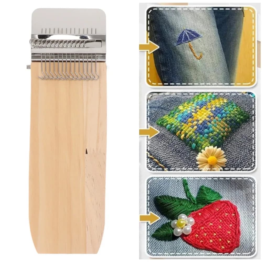Convenient 14 Needles Knitting Machine Portable Mini Weaving Loom Compact Durable Repair Tool Home Craft