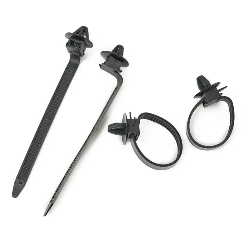 Fascette stringicavo in nylon nere 10/30/60x per auto, fermacavi a pressione, clip per cablaggio, organizer per la gestione dei cavi dell'auto
