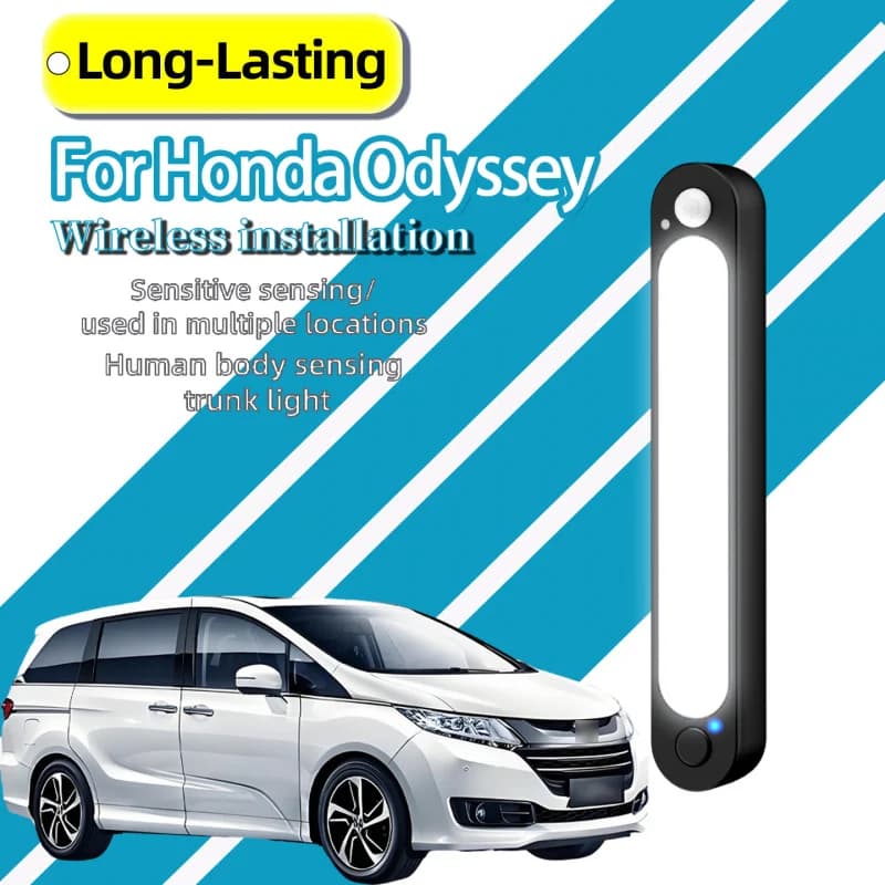 For Honda Odyssey MPV Trunk Light Magnetic Wireless Rechargeable Motion Sensor LED Large Space Rear Cargo Illumination Lamp