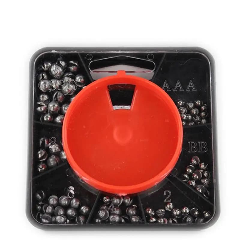 Open Bite Removable Fishing Sinkers Round Lead Weights 1 Box 120g for Outdoor Carp Bass Fishing Trips