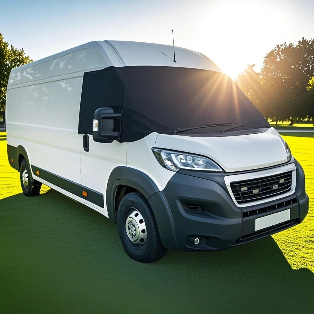 RV Parabrezza Copertura Addensato 600D Oxford Panno RV Frost Copertura Parasole Per Fiat Ducato Peugeot Citroen Auto Parabrezza Tende Da Sole