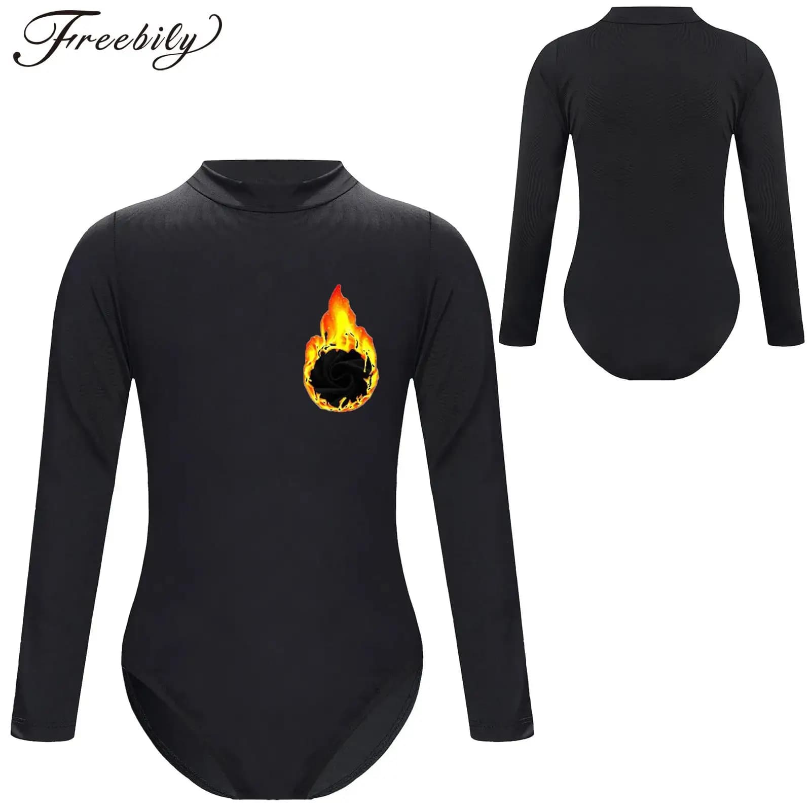 Costume da allenamento per pattinaggio di figura per bambini Body da yoga per ragazze Foderato in pile Body da danza classica Top Ginnastica Biancheria intima termica