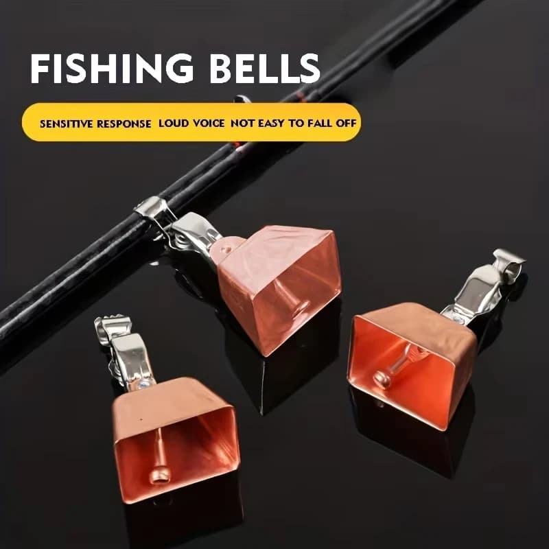Angle-plated alarm, a copper-plated fishing rod device, equipped with eagle clip and bite indicator.