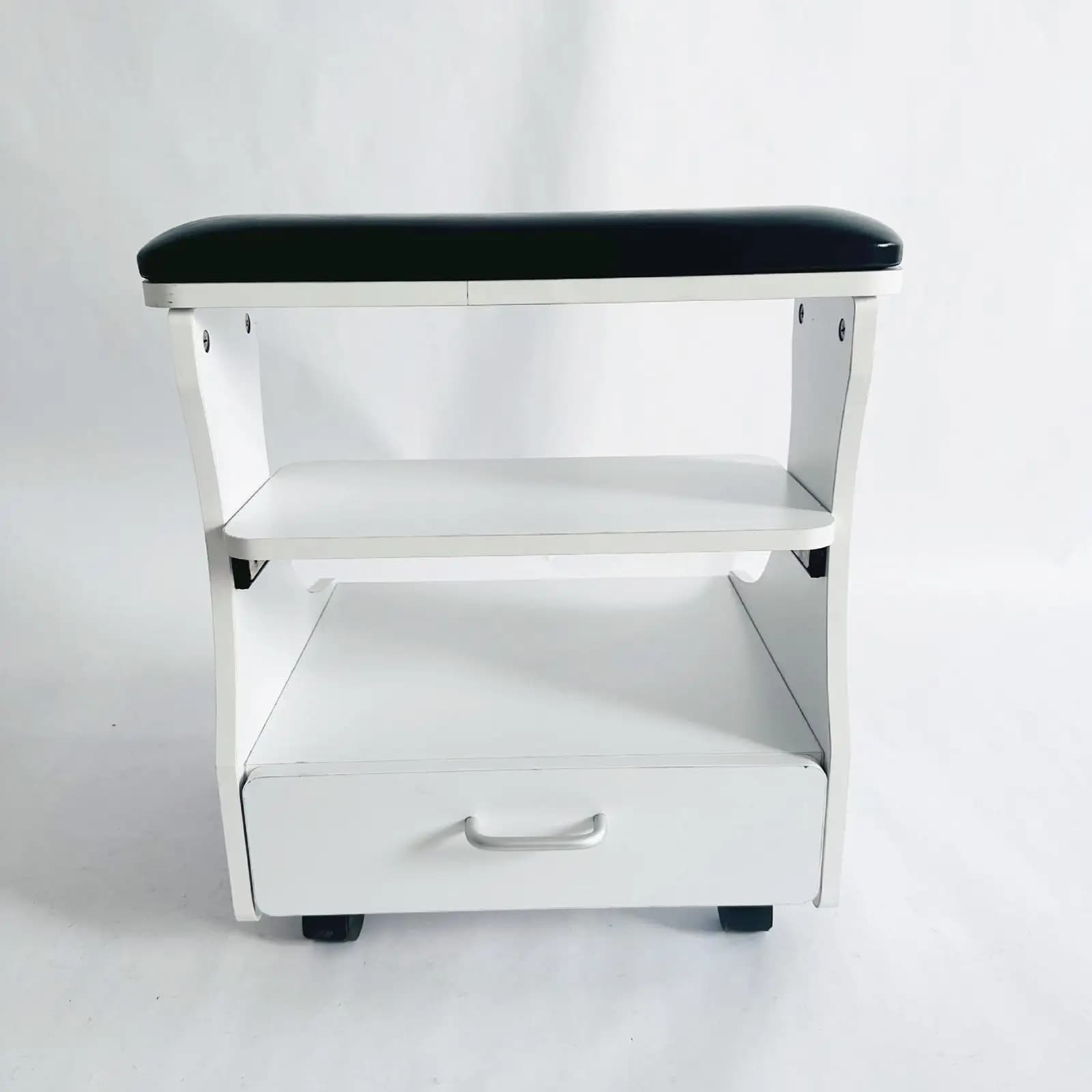 Poggiapiedi per Pedicure con Ruote, Supporto Mobile per Spa, Postazione Manicure su Ruote per Attrezzatura Professionale da Salone
