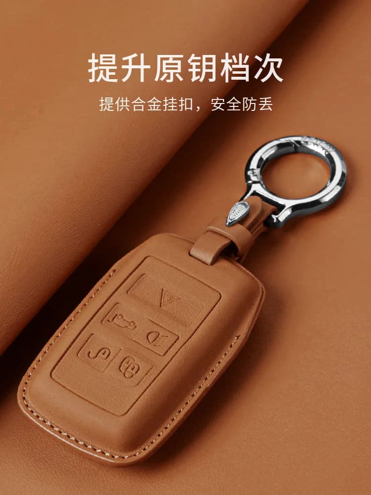 Custodia per chiave auto in pelle per Land Rover Defender Protezione per telecomando per Land Rover DEFENDER Logo Key Cover Accessori auto