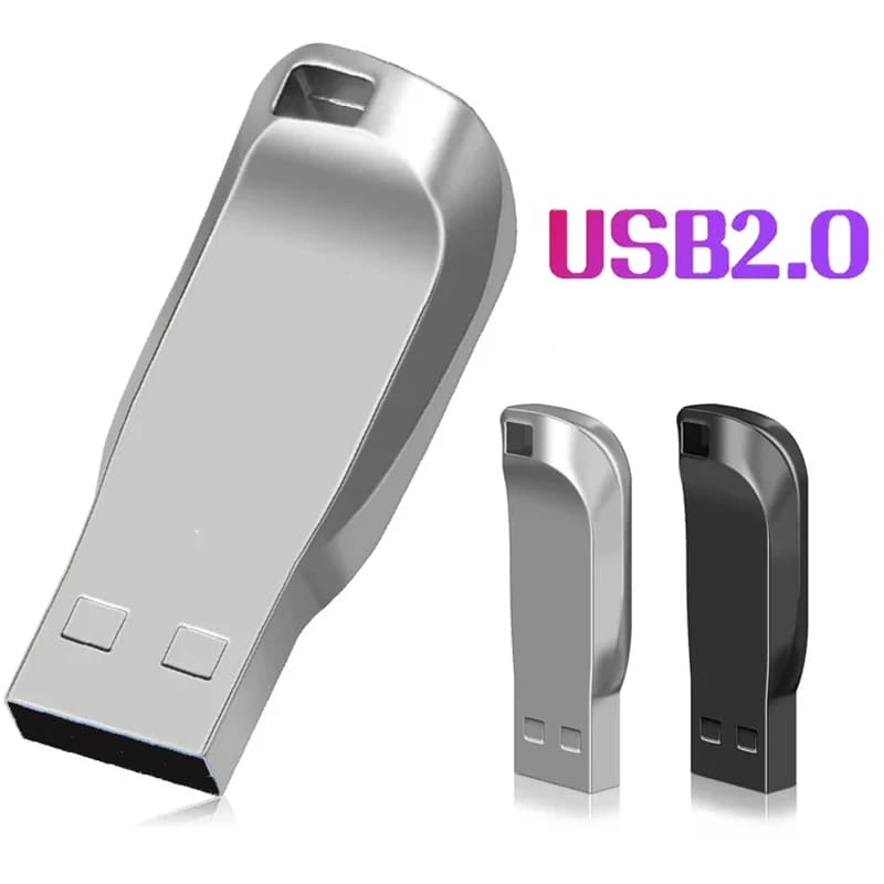 Mini metallo 128 GB USB Flash Drive 64 GB Pen Drive USB 2.0 Pendrive 16G Regali Portachiavi 8G 4G Impermeabile Regalo aziendale U Disco