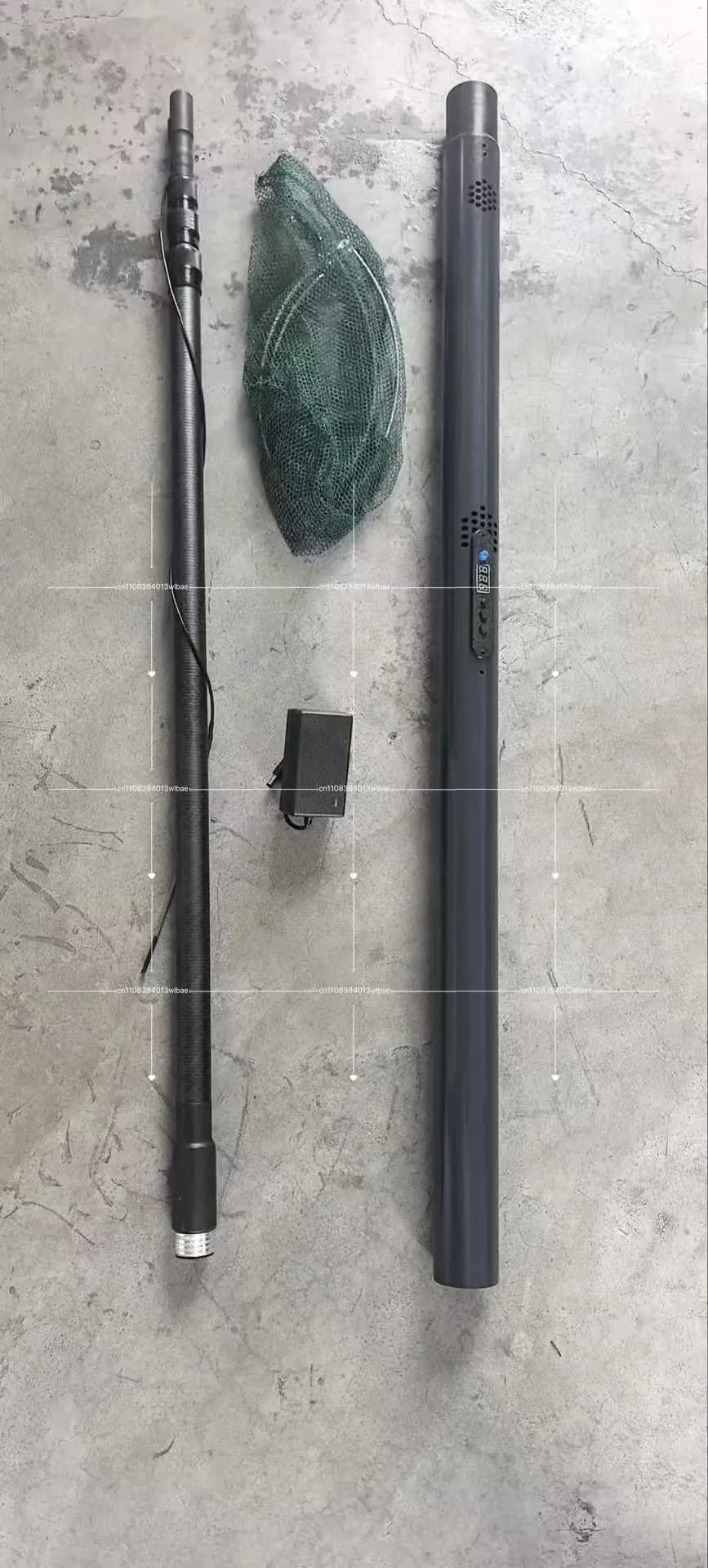 Rete da Pesca Elettrica Telescopica Automatica in Lega di Alluminio Ultra-leggera da 4,2 m 9000W, Strumento Pieghevole, Guadino Elettrico