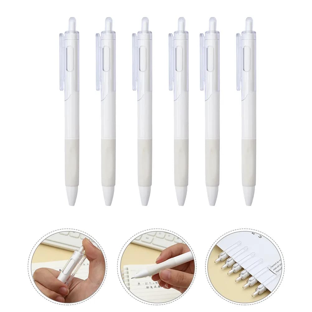 10 penne a punta fine a pressione da 0,5 mm, penne gel nere per firma, scrittura fluida, forniture per ufficio, scuola, studenti, articoli per ufficio