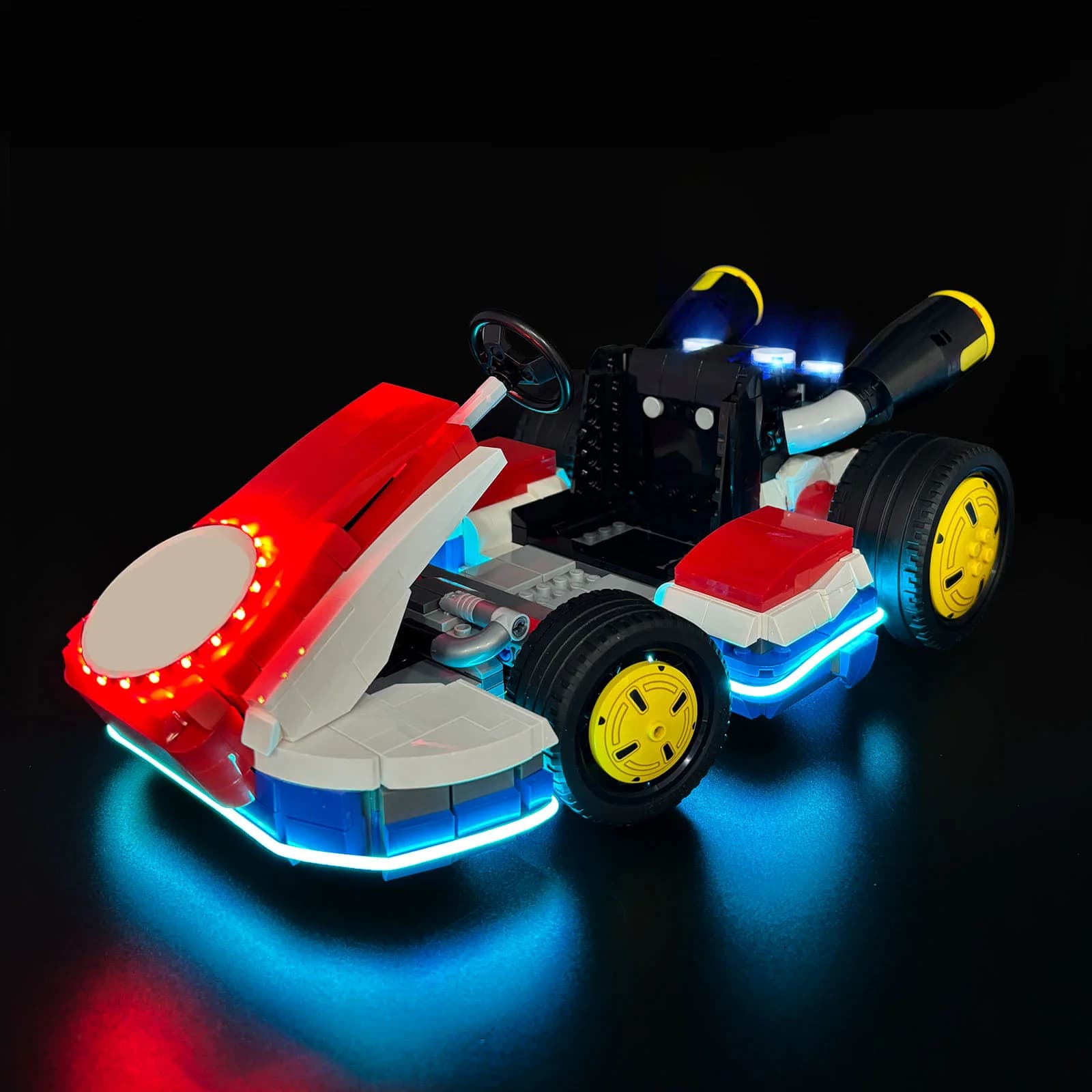 LYBMTWF LED Light Kit compatible with Lego 72037 Mario Kart Mario and Standard Kart (NON includes model bricks)