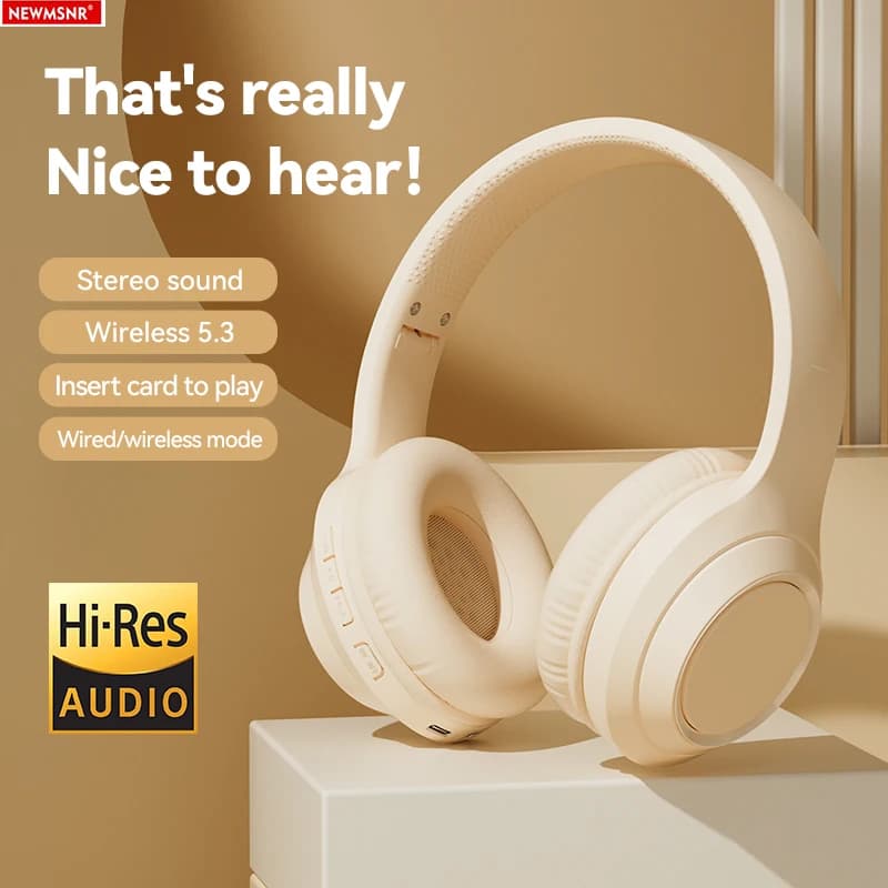 Cuffie stereo con audio surround Cuffie Bluetooth wireless Cuffie da gioco sportive con riduzione del rumore sull'orecchio con microfono HD vivavoce