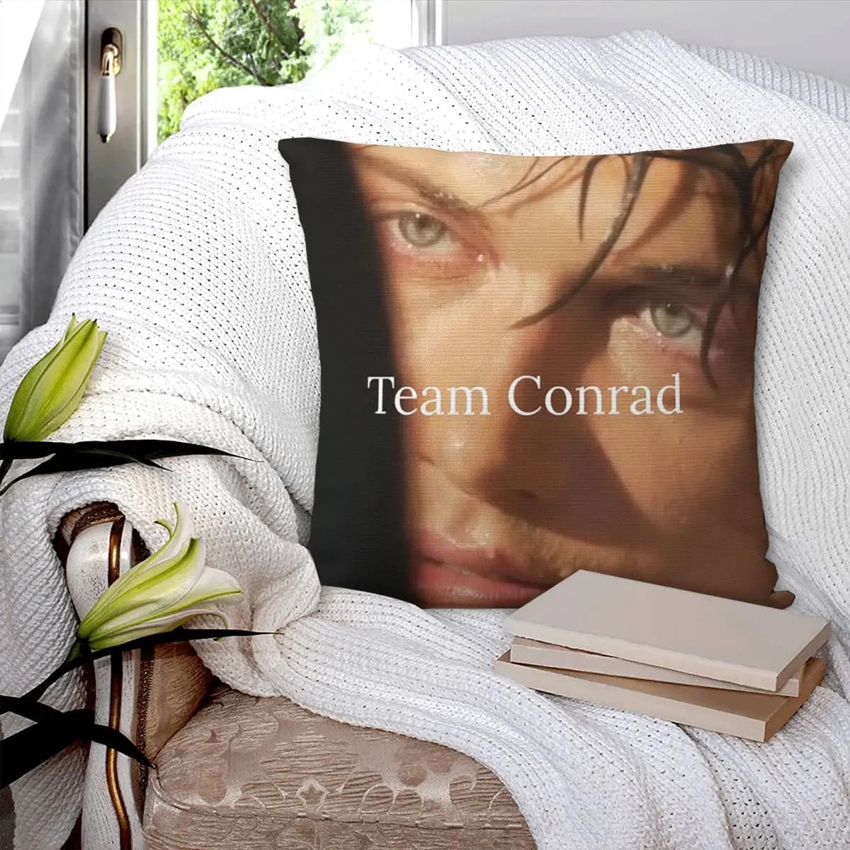 Conrad Fisher The Summer I Turned Pretty TV Drama Federa quadrata per cuscino, fodera per cuscino decorativo per divano e soggiorno