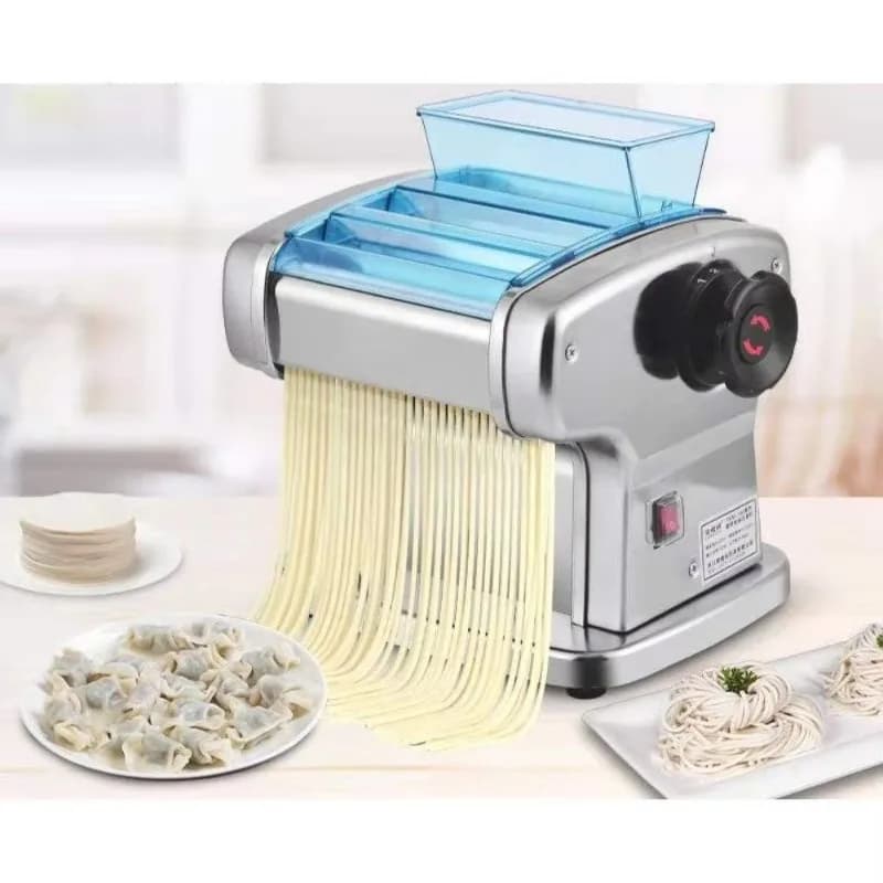 Macchina Elettrica per Pasta, Lasagne e Spaghetti in Acciaio Inossidabile con Tre Lame per la Lavorazione dei Prodotti a Base di Cereali