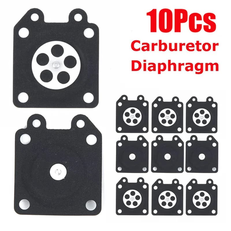 10 pz Motosega Carburatore Membrana di Dosaggio Per Walbro 95-526 95-526-9 95-526-9-8 Kit di Strumenti di Riparazione carburatore